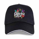Graffiti Printed Polyester Cotton Steel Buckle Cap Print On Your Demand(Black) - 1