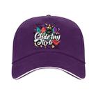 Graffiti Printed Polyester Cotton Steel Buckle Cap Print On Your Demand(Purple) - 1