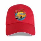Car Printed Polyester Cotton Steel Buckle Cap Print On Your Demand(Red) - 1