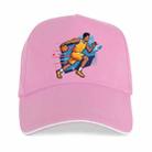 Basketball Player Printed Polyester Cotton Steel Buckle Cap Print On Your Demand(Pink) - 1