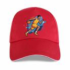 Basketball Player Printed Polyester Cotton Steel Buckle Cap Print On Your Demand(Red) - 1