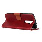 For Xiaomi Redmi 9 Nappa Texture Horizontal Flip Leather Case with Holder & Card Slots & Wallet(Red) - 3