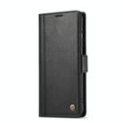For Samsung Galaxy S25 5G LC.IMEEKE Card Slots Skin Feeling Leather Phone Case(Black) - 2