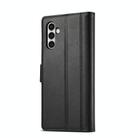 For Samsung Galaxy S25 5G LC.IMEEKE Card Slots Skin Feeling Leather Phone Case(Black) - 3