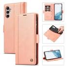 For Samsung Galaxy S25 5G LC.IMEEKE Card Slots Skin Feeling Leather Phone Case(Rose Gold) - 1