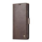 For Samsung Galaxy S25+ 5G LC.IMEEKE Card Slots Skin Feeling Leather Phone Case(Coffee) - 2