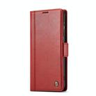 For Samsung Galaxy S25+ 5G LC.IMEEKE Card Slots Skin Feeling Leather Phone Case(Red) - 2