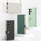 For Samsung Galaxy S25 Ultra 5G GKK Plating Diamond Texture Leather Phone Case With Crossbody Chain(Black) - 2