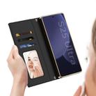 For Samsung Galaxy S25 Ultra 5G GKK Plating Diamond Texture Leather Phone Case With Crossbody Chain(Black) - 3