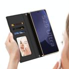For Samsung Galaxy S25 Ultra 5G GKK Plating Diamond Texture Leather Phone Case With Crossbody Chain(Matcha Green) - 3