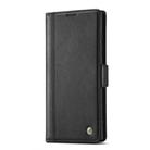 For Samsung Galaxy S25 Ultra 5G LC.IMEEKE Card Slots Skin Feeling Leather Phone Case(Black) - 2