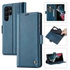 For Samsung Galaxy S25 Ultra 5G LC.IMEEKE Card Slots Skin Feeling Leather Phone Case(Blue) - 1