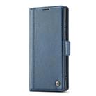 For Samsung Galaxy S25 Ultra 5G LC.IMEEKE Card Slots Skin Feeling Leather Phone Case(Blue) - 2