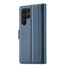 For Samsung Galaxy S25 Ultra 5G LC.IMEEKE Card Slots Skin Feeling Leather Phone Case(Blue) - 3