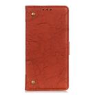 For Huawei Mate 40 Pro Copper Buckle Retro Crazy Horse Texture Horizontal Flip Leather Case with Holder & Card Slots & Wallet(Brown) - 2