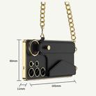 For Samsung Galaxy S25 Ultra 5G GKK Plating Leather Card Holder Full Coverage Phone Case With Bracelet(Black) - 3