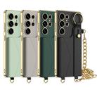 For Samsung Galaxy S25 Ultra 5G GKK Plating Leather Card Holder Full Coverage Phone Case With Bracelet(Titanium Gray) - 2