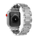 For Apple Watch 46mm / 49mm / 45mm / 44mm Five-bead Stripe Stainless Steel Watch Band(Silver) - 1