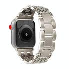 For Apple Watch 46mm / 49mm / 45mm / 44mm Five-bead Stripe Stainless Steel Watch Band(Starlight) - 1