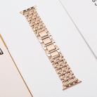 For Apple Watch 42mm / 41mm / 40mm / 38mm Five-bead Stripe Stainless Steel Watch Band(Rose Gold) - 2
