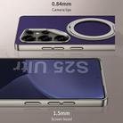 For Samsung Galaxy S25 Ultra 5G GKK Metal Paint Skin Feel Leather Phone Case With Magnetic Rotating Holder, Not Included Pen(Carbon Fiber Texture) - 3