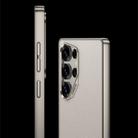 For Samsung Galaxy S25 Ultra 5G GKK Metal Paint Skin Feel Leather Full Coverage Phone Case(Carbon Fiber Texture) - 3