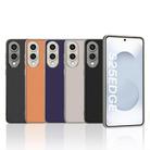 For Samsung Galaxy S25 Edge 5G GKK Metal Paint Skin Feel Leather Full Coverage Phone Case(Titanium Gray) - 2