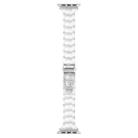 For Apple Watch 46mm / 49mm / 45mm / 44mm Small Waist Rhombus Three-bead Resin Watch Band(Transparent) - 3
