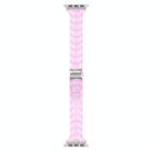 For Apple Watch 42mm / 41mm / 40mm / 38mm Small Waist Rhombus Three-bead Resin Watch Band(Gradient Pink) - 3