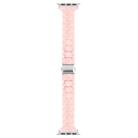 For Apple Watch 42mm / 41mm / 40mm / 38mm Small Waist Rhombus Three-bead Resin Watch Band(Pink) - 3