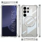 For Samsung Galaxy S25 Ultra 5G GKK Airbag Full Coverage PC Phone Case with Rotating Holder, Not Included Pen(Transparent) - 2