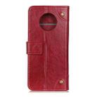 For Huawei Mate 40 Pro Copper Buckle Nappa Texture Horizontal Flip Leather Case with Holder & Card Slots & Wallet(Wine Red) - 2
