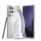 For Samsung Galaxy S25 Ultra 5G GKK Airbag Silicone Wristband Phone Case, Not Included Pen(Gray) - 1