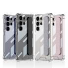 For Samsung Galaxy S25 Ultra 5G GKK Airbag Silicone Wristband Phone Case, Not Included Pen(Gray) - 2