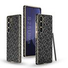 For Samsung Galaxy S25 Ultra 5G GKK Hidden Realm Plating Leather Phone Case , Not Included Pen(Black) - 1