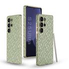 For Samsung Galaxy S25 Ultra 5G GKK Hidden Realm Plating Leather Phone Case , Not Included Pen(Green) - 1