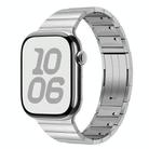 For Apple Watch 42mm / 41mm / 40mm / 38mm Single Bead Side-removable Stainless Steel Watch Band(Silver) - 1