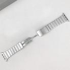 For Apple Watch 42mm / 41mm / 40mm / 38mm Single Bead Side-removable Stainless Steel Watch Band(Silver) - 2