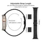 For Apple Watch 46mm / 49mm / 45mm / 44mm Butterfly Clasp One-Bead Titanium Alloy Watch Band(Black) - 3