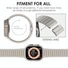 For Apple Watch 46mm / 49mm / 45mm / 44mm Butterfly Clasp One-Bead Titanium Alloy Watch Band(Titanium) - 3