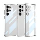 For Samsung Galaxy S25 Ultra 5G GKK Plating Transparent TPU Phone Case(Silver) - 1
