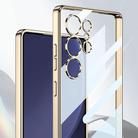 For Samsung Galaxy S25 Ultra 5G GKK Plating Transparent TPU Phone Case(Silver) - 2