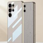 For Samsung Galaxy S25 Ultra 5G GKK Plating Transparent TPU Phone Case(Silver) - 3