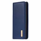 For Samsung Galaxy Note10+ 2 in 1 Detachable Magnetic Horizontal Flip Genuine Leather Case with Holder & Card Slots & Wallet(Blue) - 2