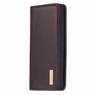 For Samsung Galaxy Note10+ 2 in 1 Detachable Magnetic Horizontal Flip Genuine Leather Case with Holder & Card Slots & Wallet(Dark Brown) - 1