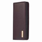 For Samsung Galaxy Note10+ 2 in 1 Detachable Magnetic Horizontal Flip Genuine Leather Case with Holder & Card Slots & Wallet(Dark Brown) - 2