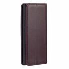 For Samsung Galaxy Note10+ 2 in 1 Detachable Magnetic Horizontal Flip Genuine Leather Case with Holder & Card Slots & Wallet(Dark Brown) - 2