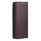 For Samsung Galaxy Note10+ 2 in 1 Detachable Magnetic Horizontal Flip Genuine Leather Case with Holder & Card Slots & Wallet(Dark Brown) - 3