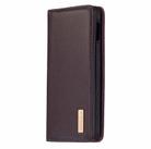 For Samsung Galaxy S10e 2 in 1 Detachable Magnetic Horizontal Flip Genuine Leather Case with Holder & Card Slots & Wallet(Dark Brown) - 2