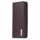 For Samsung Galaxy S10+ 2 in 1 Detachable Magnetic Horizontal Flip Genuine Leather Case with Holder & Card Slots & Wallet(Dark Brown) - 2